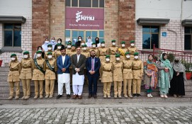 Visit of Girl Cadet College Peshawar students to Khyber Medical University